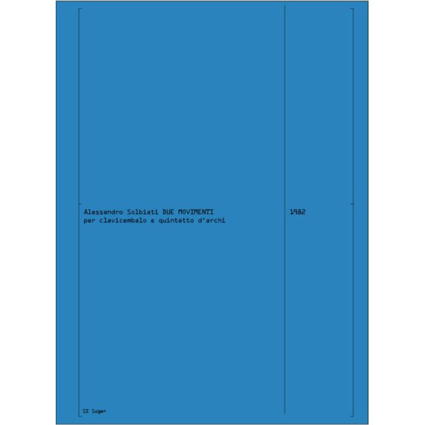 Due Movimenti : per clavicembalo e cinque archi