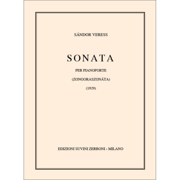 Sonata Per Pianoforte : (Zongoraszon&aacute;ta)