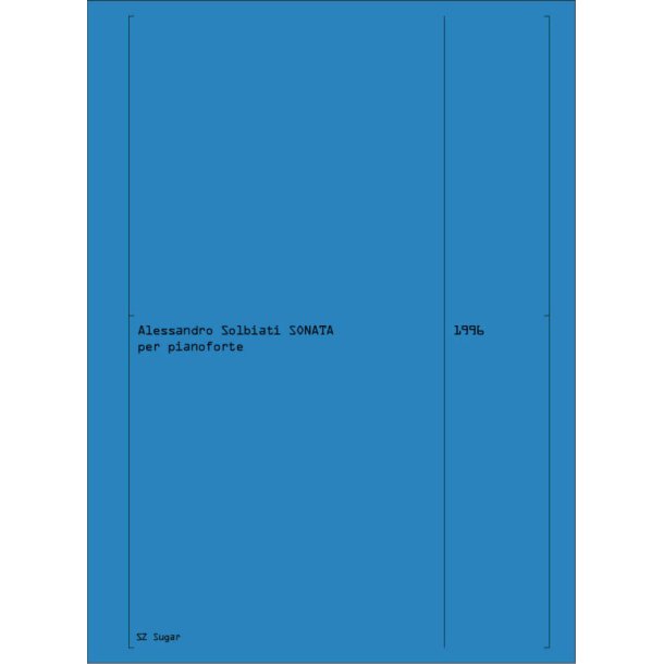 Sonata : per pianoforte 1996
