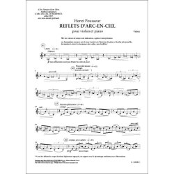 Reflets D'Arc-En-Ciel : per violino e pianoforte