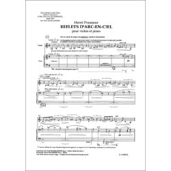 Reflets D'Arc-En-Ciel : per violino e pianoforte