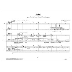 Skia&iuml; : per flauto, clarinetto, violino, violoncello e pianoforte