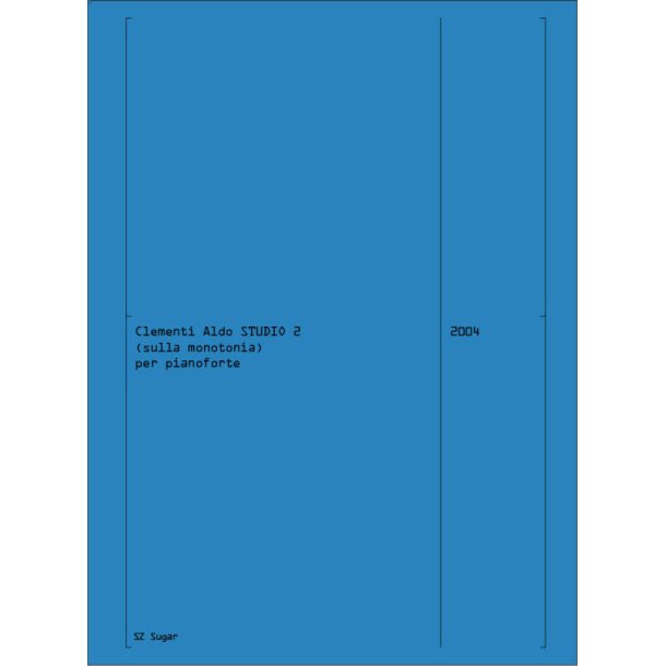 Studio 2 (Sulla Monotonia) : per pianoforte