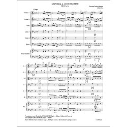 Sinfonia A Quattro Con Quattro Trombe Hh.27 N. 14 : in fa magg. per archi, due corni e basso continuo