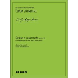 Sinfonia A Quattro Con Quattro Trombe Hh.27 N. 16 : in fa magg. per archi, due corni e basso continuo