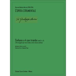 Sinfonia a 4 con trombe (HH.27 n. 17) : in Re maggiore per due trombe, archi e basso continuo