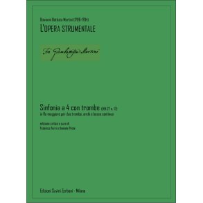 Sinfonia a 4 con trombe (HH.27 n. 17) : in Re maggiore per due trombe, archi e basso continuo