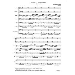 Sinfonia a 4 con trombe (HH.27 n. 17) : in Re maggiore per due trombe, archi e basso continuo