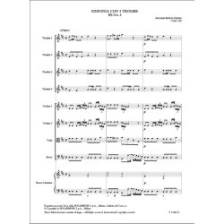 Sinfonia Con Quattro Trombe (Hh.30 N. 6) : in re magg. Per quattro trombe, archi e basso continuo