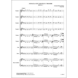Sonata Con Violini E Quattro Trombe (Hh.30 N. 7) : in re magg. per quattro trombe, archi e basso continuo
