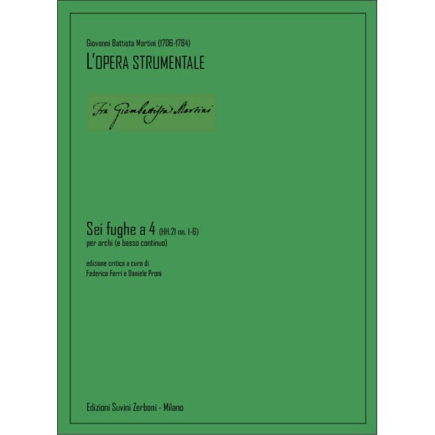 Sei fughe a 4 (HH.21 nn. 1-6) : per archi (e basso continuo)
