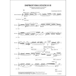 Improvviso statico II : for baritone sax and live elctronics