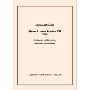 Monochromer Garten VII : for Recorder and Percussion