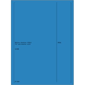 VIOLA : for percussion solo