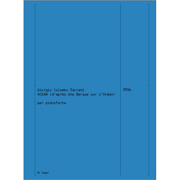 OCEAN (d'apr&egrave;s Une Barque sur l'Oc&eacute;an) : per pianoforte