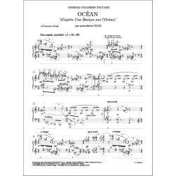 OCEAN (d'apr&egrave;s Une Barque sur l'Oc&eacute;an) : per pianoforte