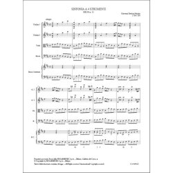 Sinfonia a 4 strumenti (HH.30 n. 11) : in Re maggiore per archi e basso continuo