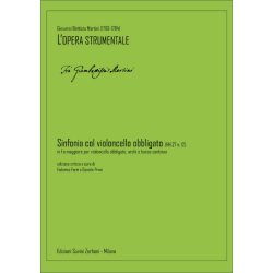 Sinfonia col violoncello obbligato (HH.27 n. 12) : per violoncello obbligato, archi e basso continuo