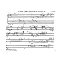 Danse automnale de feuilles (1997) : pour piano solo