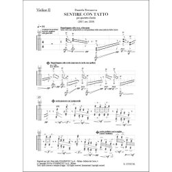 Sentire con tatto : per quartetto d'archi (2017,rev.2019)