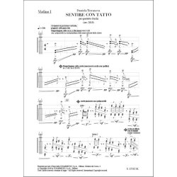 Sentire con tatto : per quartetto d'archi (2017,rev.2019)