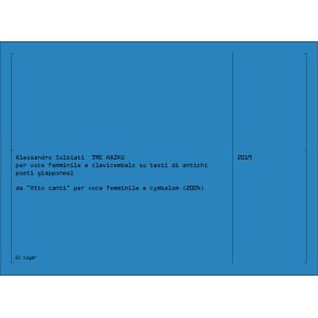 Tre haiku : per voce femminile e clavicembalo