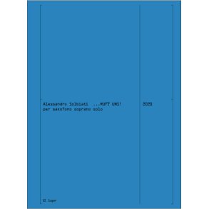 ...Ruft uns! : per saxofono soprano solo