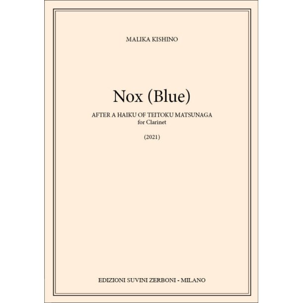 Nox (Blue) : for Clarinet