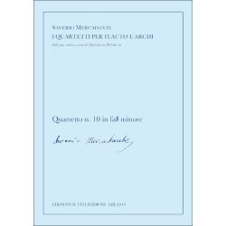 Quartetto n. 10 in fa# minore : in fa# minore per flauto e archi