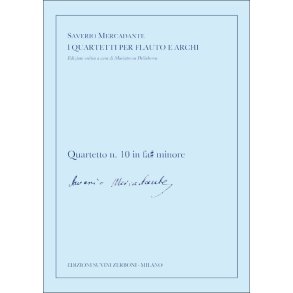 Quartetto n. 10 in fa# minore : in fa# minore per flauto e archi