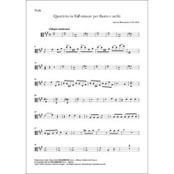 Quartetto n. 10 in fa# minore : in fa# minore per flauto e archi