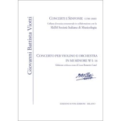 Concerto per violino e orchestra in MI min W I:16 : Edizione critica a cura di Luca Rossetto Casel