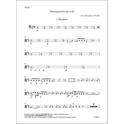 Quartetto per Archi N. 1 in re maggiore