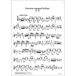 Nocturne Espagnol Brillant Op. 26 : Simple M&eacute;lodies Op. 33 per chitarra