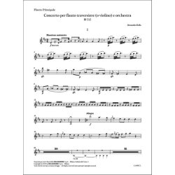 Concerto per flauto (o violino) e orchestra BI 512 : Edizione critica a cura di Angela Buompastore (Full Score+flauto solo)
