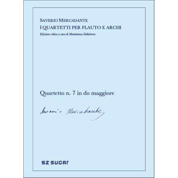 Quartetto n. 7 in do maggiore : in do maggiore per flauto e archi