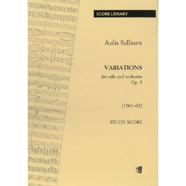 Variations op. 5 : for cello and orchestra (1961-62)