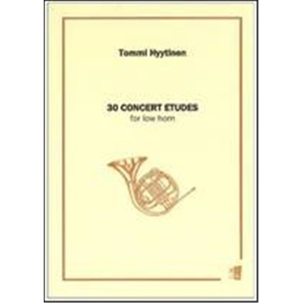 30 Concert Etudes for low horn