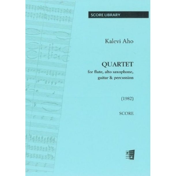 Quartet : For flute, alto saxophone, guitar and percussion