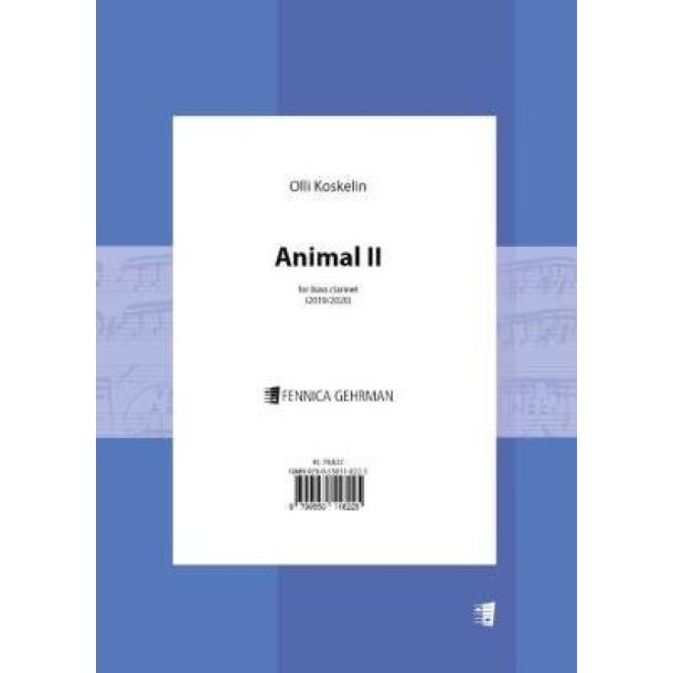 Animal II for bass clarinet