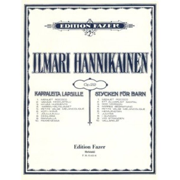 Klavierst&uuml;cke f&uuml;r Kinder op. 22