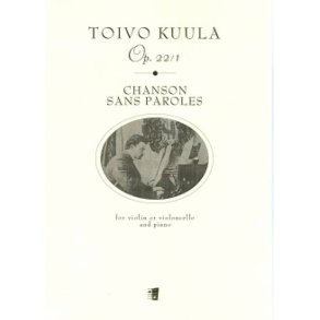 Chanson sans Paroles op. 22/1