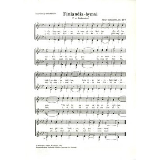 Finlandia Hymn op. 26/7