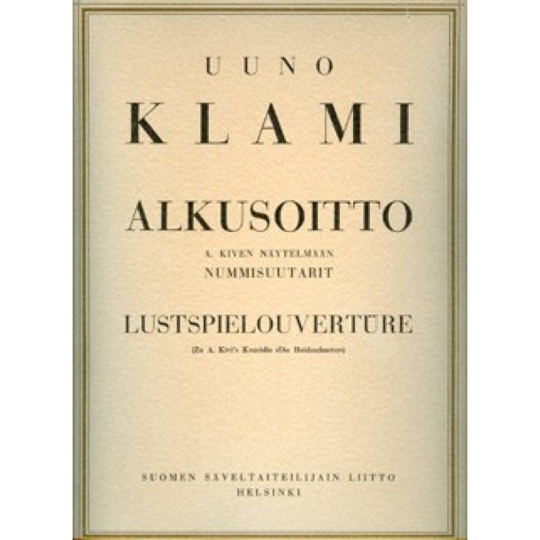 Nummisuutarit-alkusoitto : The Cobblers On The Heath