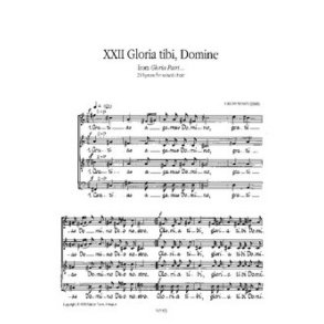Gloria Patri Opus 17/22 Gloria Tibi, Doimine