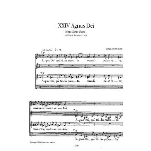 Gloria Patri Opus 17/24 Agnus Dei