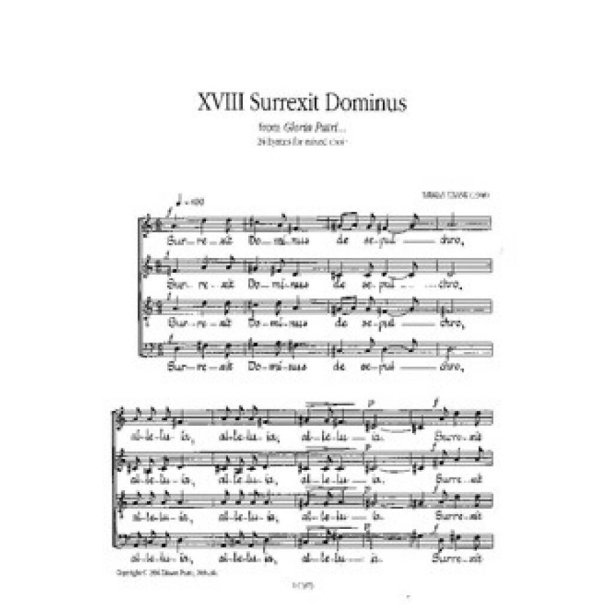 Gloria Patri Opus17/18 Surrexit Dominus