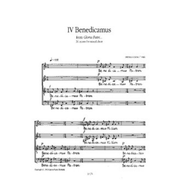Benedicamus, Laudate Dominum : Hymns IV and V from Gloria Patri