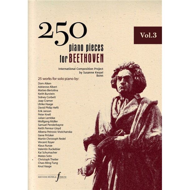 250 Piano Pieces For Beethoven - Vol. 3
