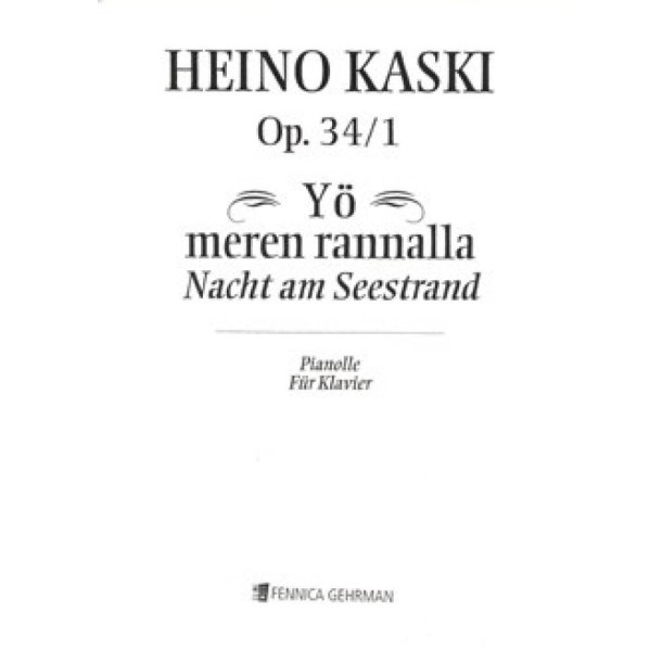 Nacht am Seestrand op. 34/1